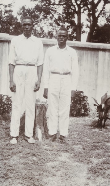 Photograph of house servants