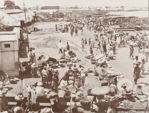Crowded market place at Ebute Ero, Lagos