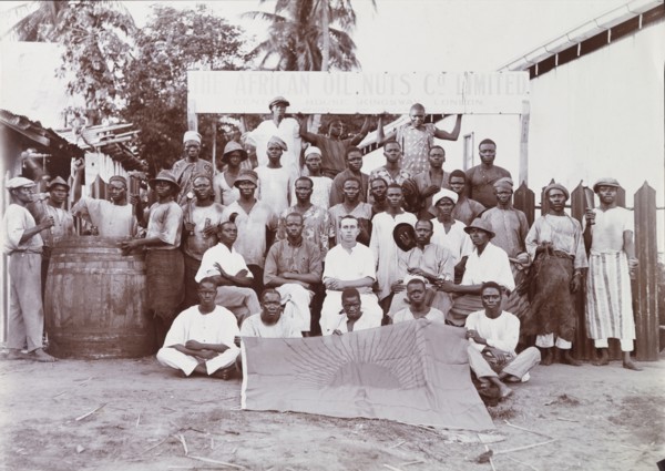 Group of African Oil Nuts company staff, Badagry