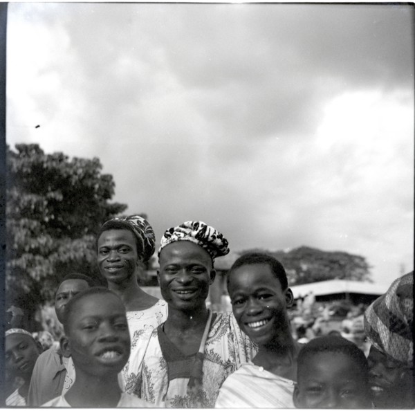 Ibadan: Town and market, group of men