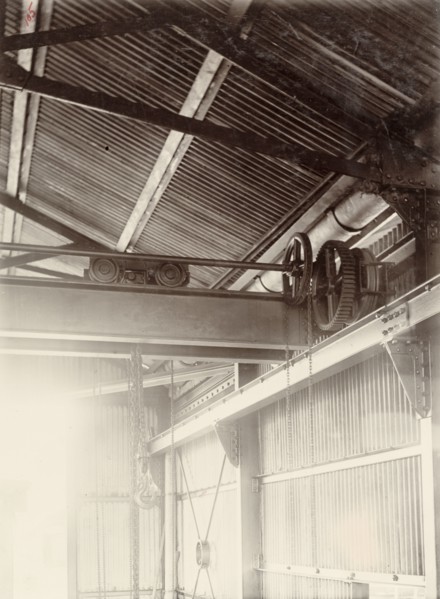 Machinery in Running Shed at [Cline] Town, Sierra Leone