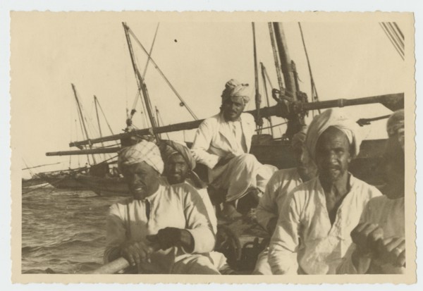 Sailors on a dhow