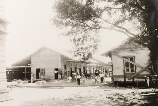 Extension work at Port of Spain railway station, Trinidad