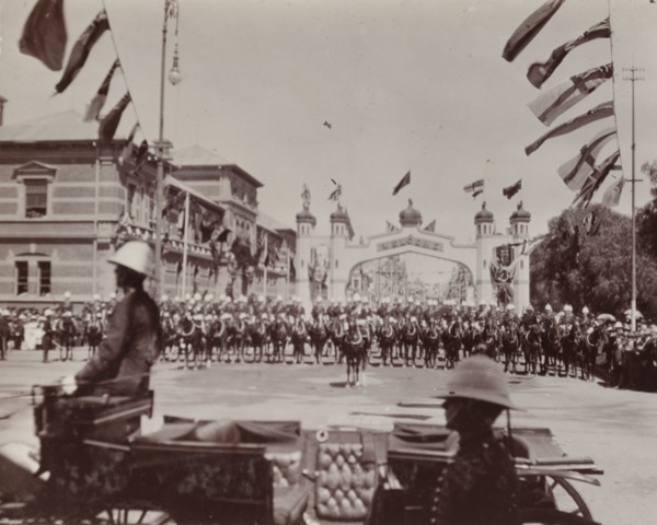 Cavalry parade for the Duke of Connaught