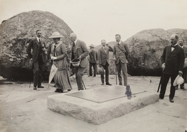 Visiting the grave of Cecil Rhodes