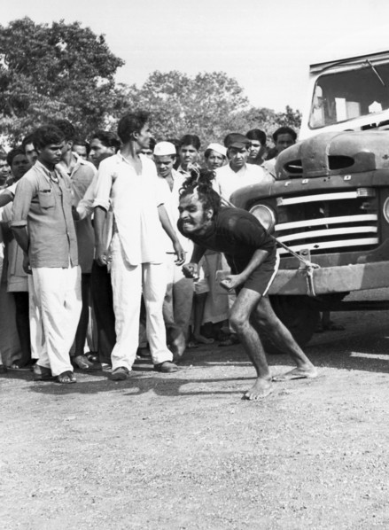 India Man Pulls Truck