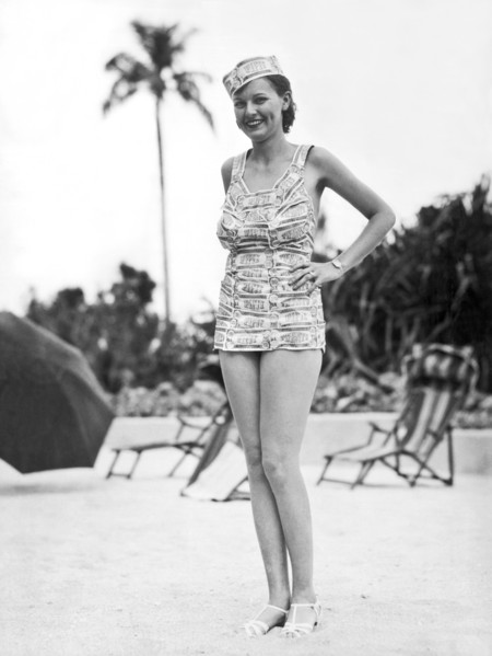 Bathing Suit Made Of Currency