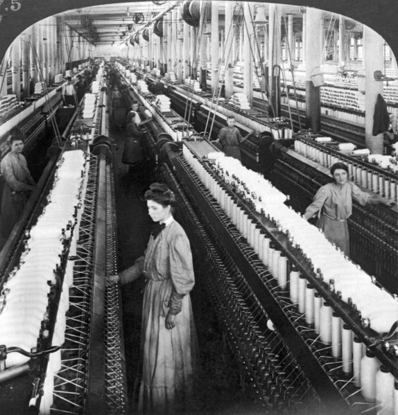Girls Spinning Cotton