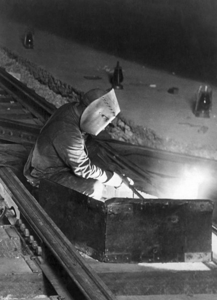 Welding Railroad Tracks