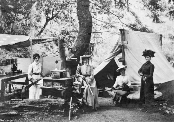 Rifle Women In Camp