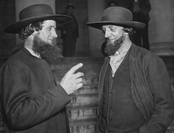 Amish Men Protest PWA Grant