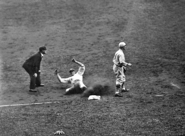 Yankee Meusel Safe At Third