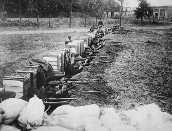 British Marines Defend Antwerp