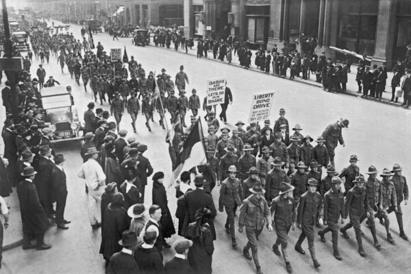 Scouts In Liberty Loan Drive