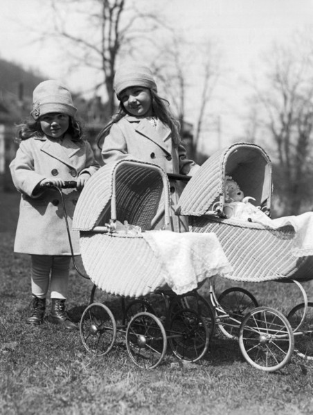 Girls With baby Carriages