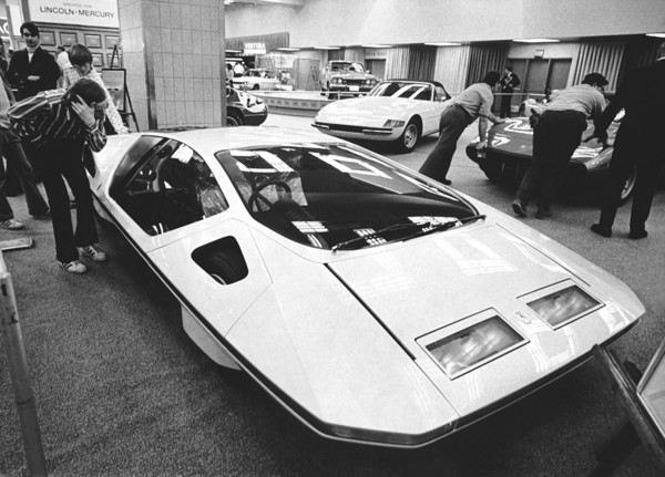 A Ferrari Modulo At Auto Show