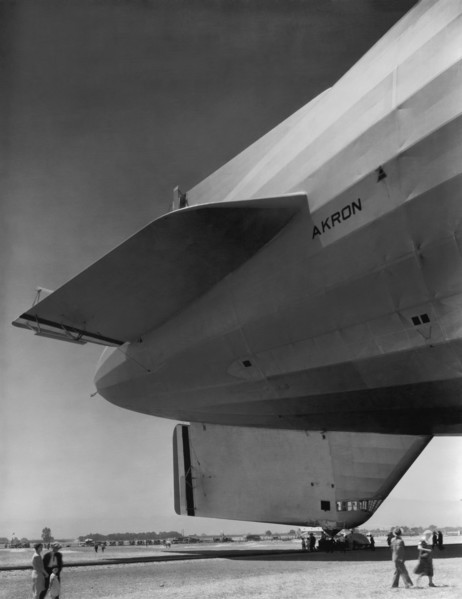 Akron Dirigible At Moffett