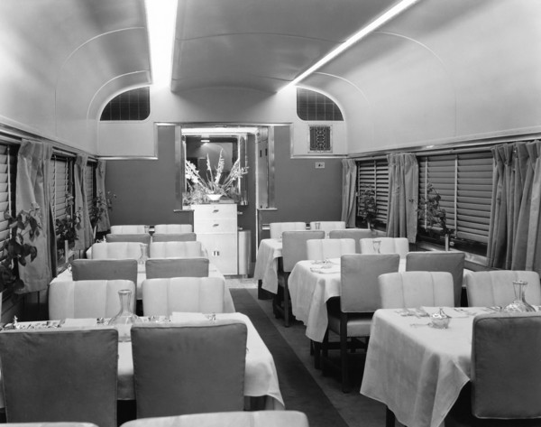 Dining Car On Denver Zephyr