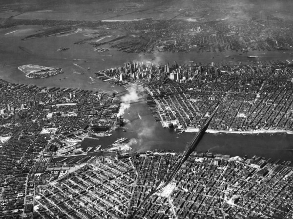 Aerial View Of Lower Manhattan