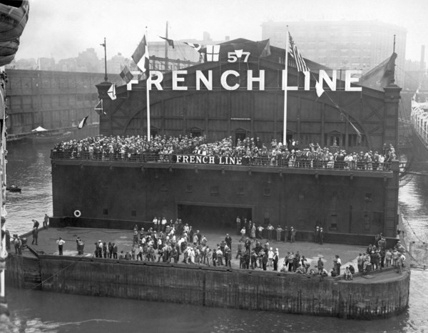 French Line Pier in New York