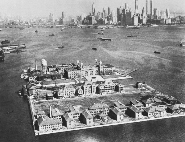 Aerial Of Ellis Island