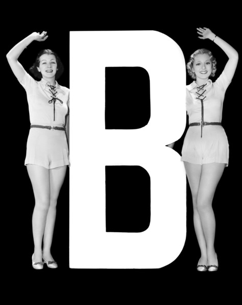 The Letter "B" And Two Women