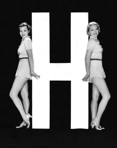 The Letter "H"  And Two Women