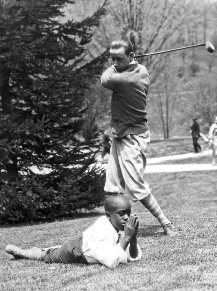 Teeing Off Head Of Caddy