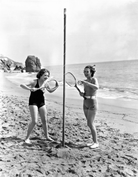 Tetherball On The Beach