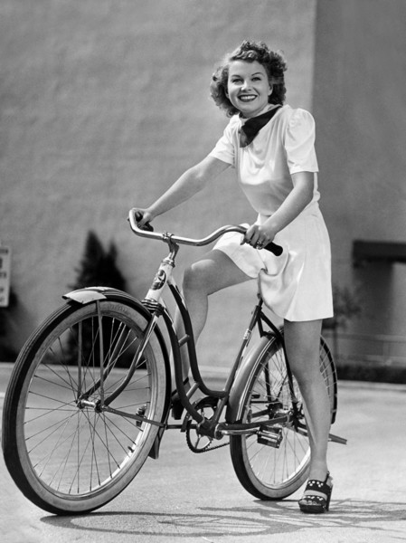 Woman On A Bicycle