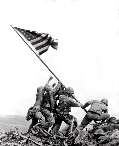Flag Raising At Iwo Jima