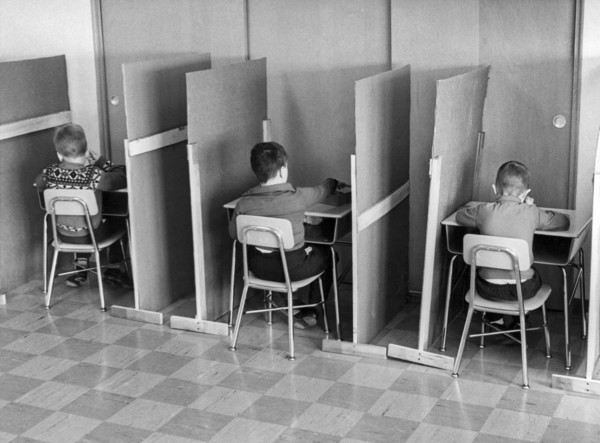 Students In Cubicles