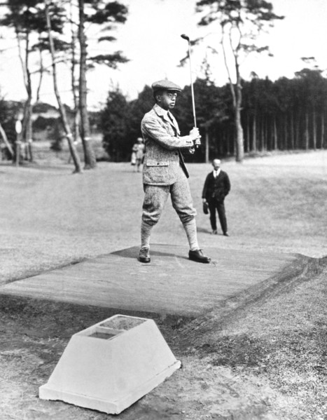 Prince Hirohito Golfing