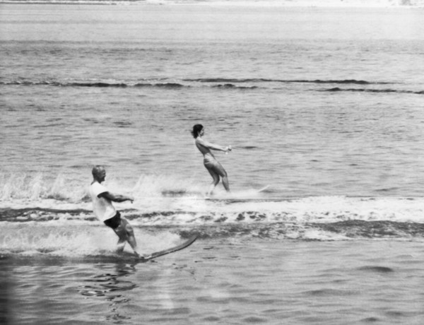 Jackie & John Glenn Water Ski