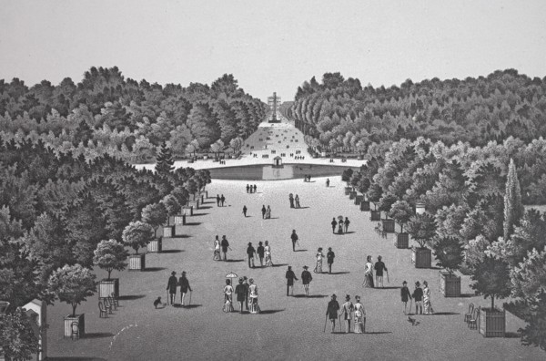 Paris, grandes allees des tulleries