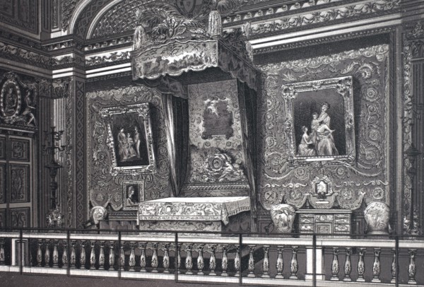 Versailles, chambre er lit de louis 14