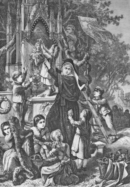decoration of the marian oldar