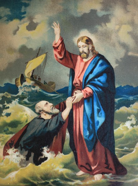Jesus walking on the sea