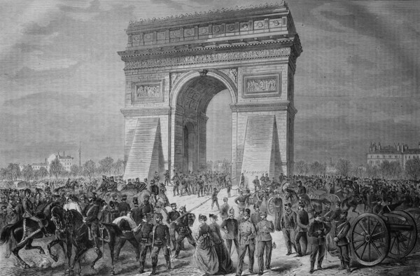 At the arc de triomphe