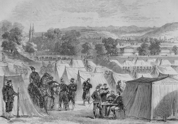 Swiss camp on bruderholz hill