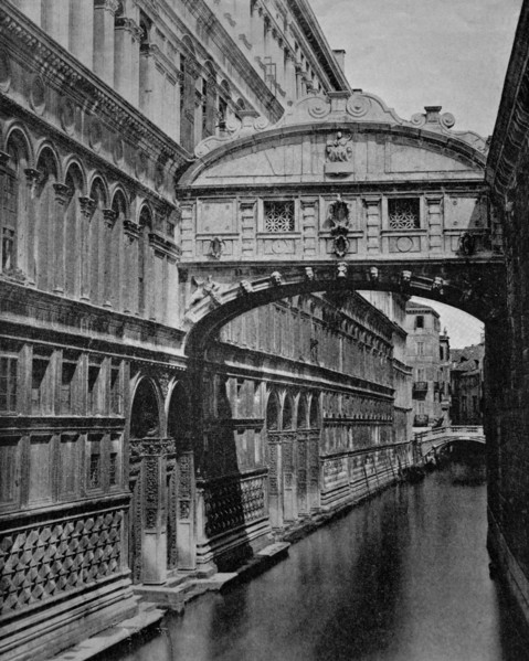 Bridge of sighs in venice