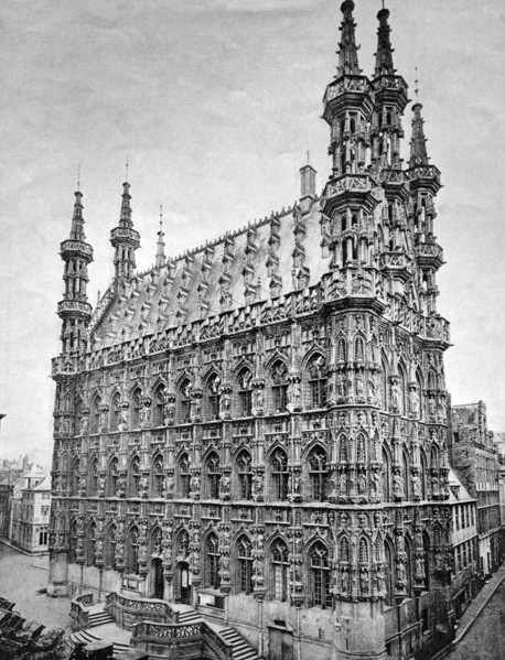 Town hall in leuven, leuven, flemish brabant