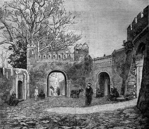 Gates to the bazar in tangier