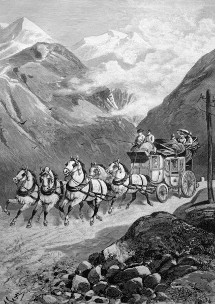 Swiss alpine post