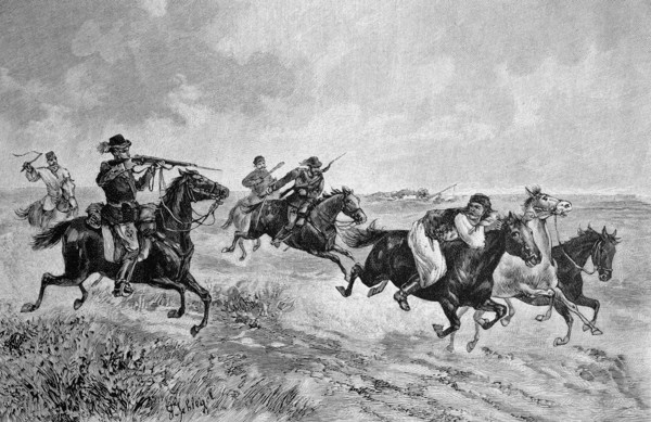 Pursuit of a horse thief