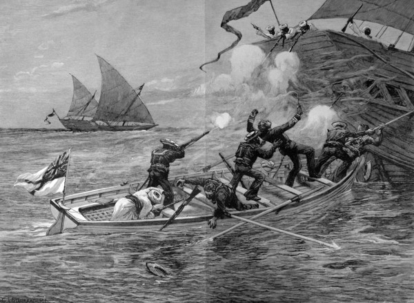 Fighting with slave dealers