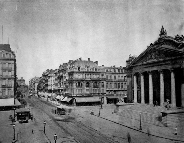 Le boulevard anspach in brussels