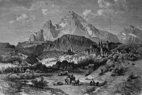 Berchtesgaden and watzmann mountain