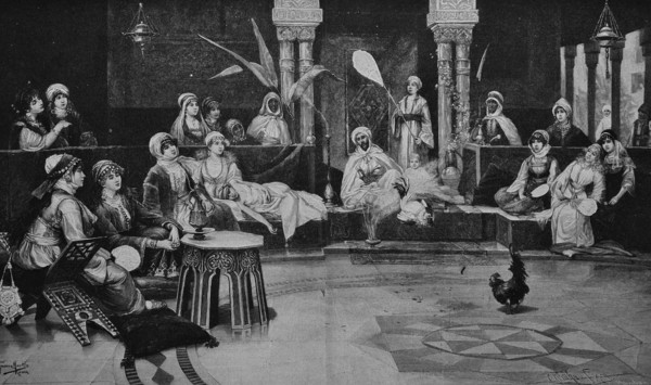 Oriental cockfight