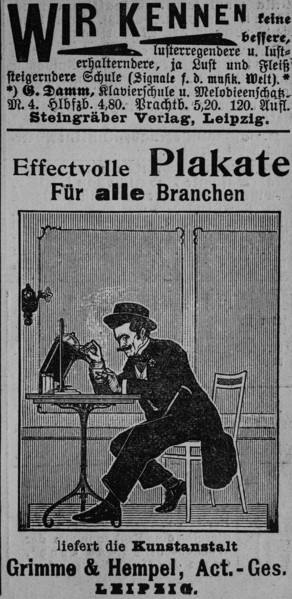 Advertising in the year 1890